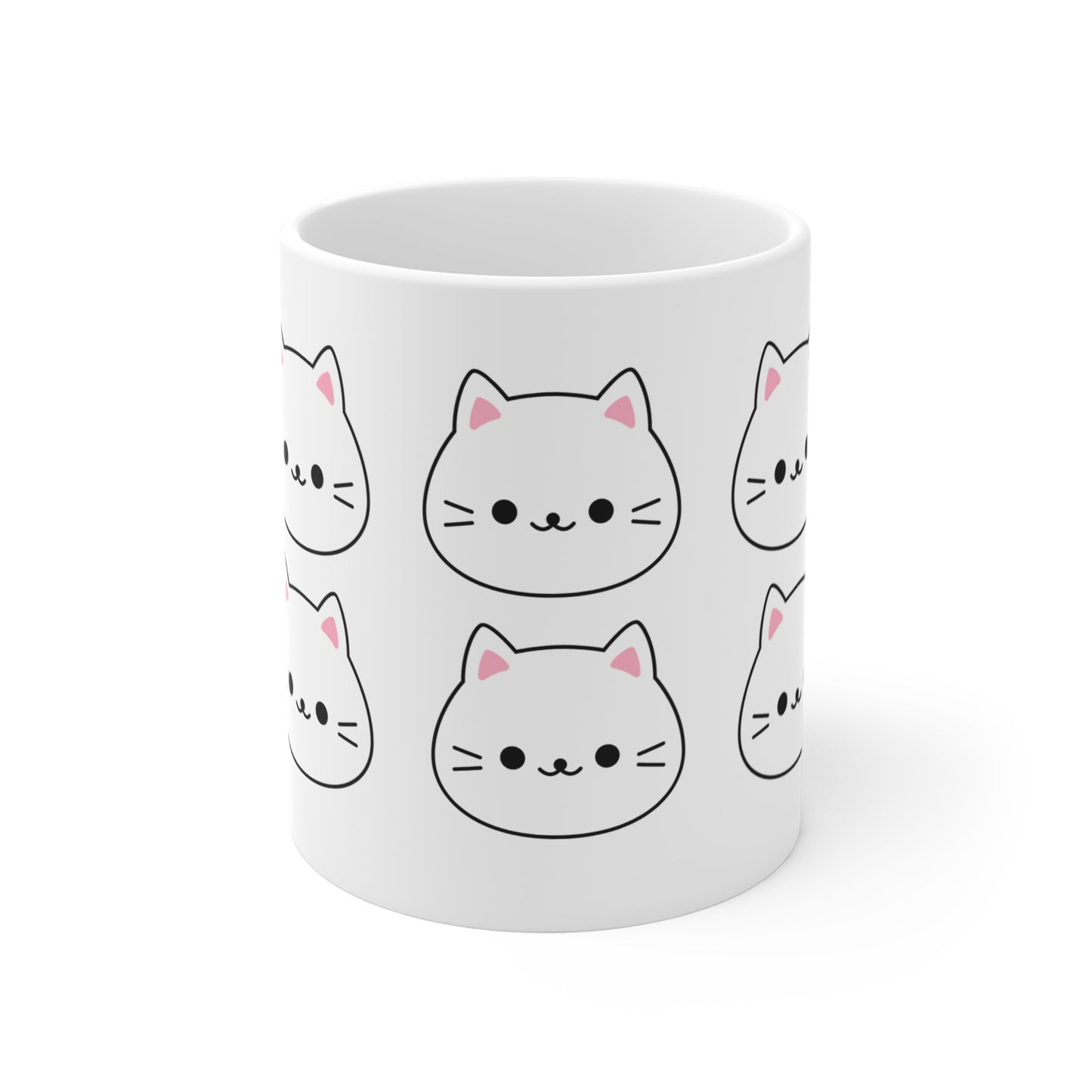 Ceramic Mug - Cute Kitten Design - Perfect Cat Lover Gift - 11oz