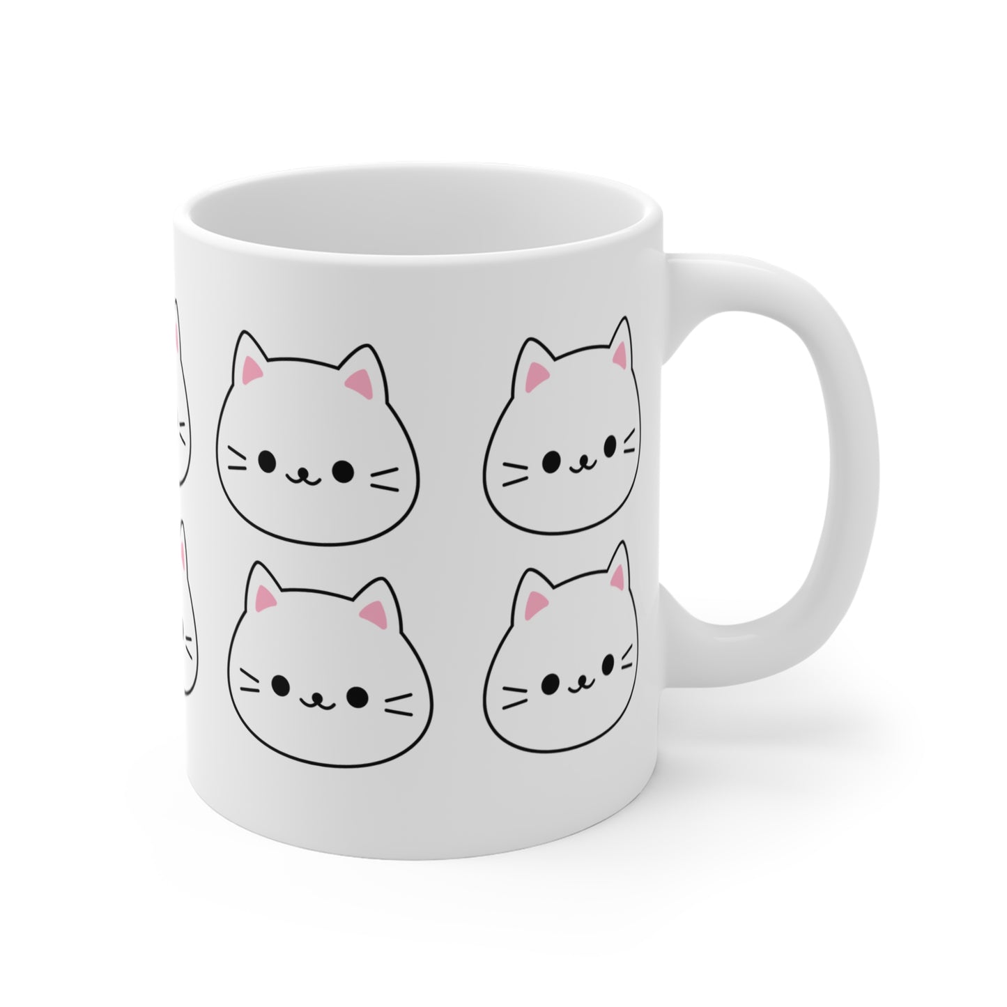 Ceramic Mug - Cute Kitten Design - Perfect Cat Lover Gift - 11oz